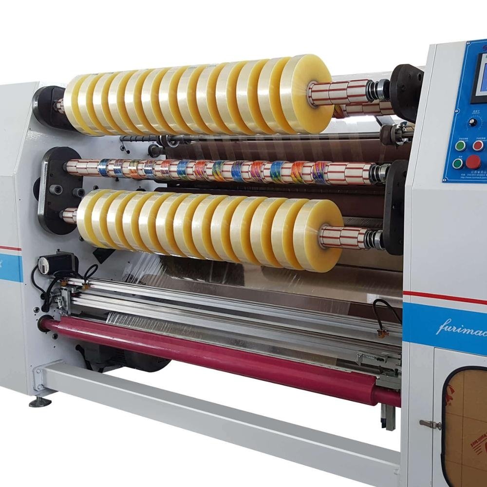 1000M Gummed Adhesive Tape Jumbo Roll Slitter Rewinder Production Line